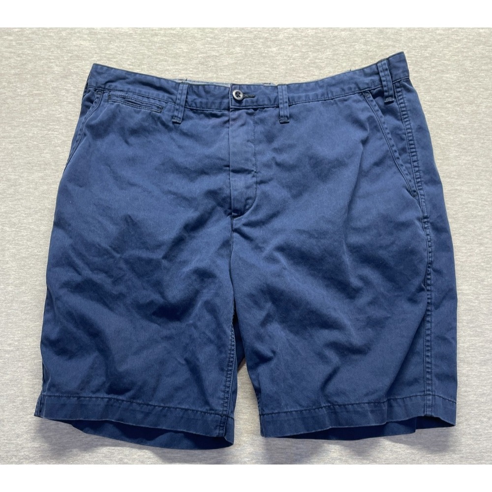 Polo Ralph Lauren Relaxed Fit Chino Shorts Men 38 Navy Blue Pony Logo Belt Loops